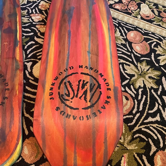 Sunwood Handmade Striped Skateboard Deck
